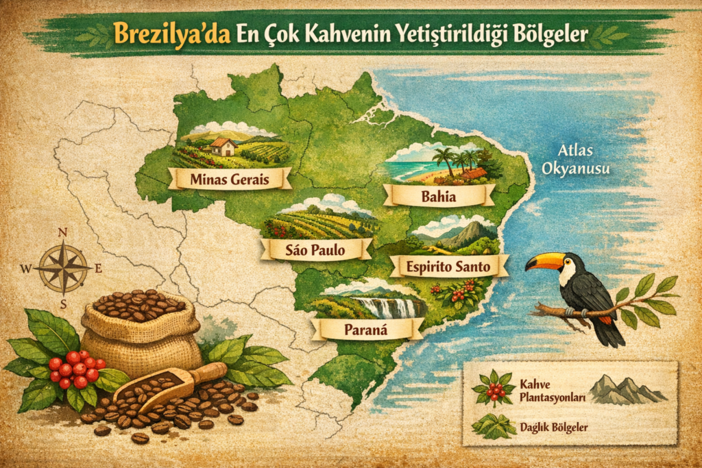 Brezilya Kahvesini Tanıyın: Kökeni, Çeşitleri ve Özellikleri